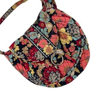 Vera Bradley Saddle Up Crossbody Purse – Retired Style – Floral Print